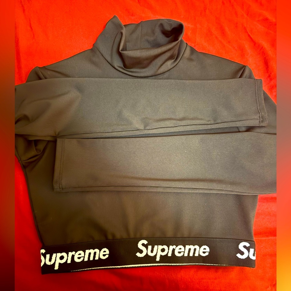 Supreme Black Turtleneck Sweater